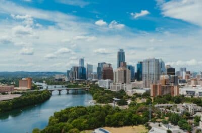 Video Production Texas cityscape with river | Wooshii